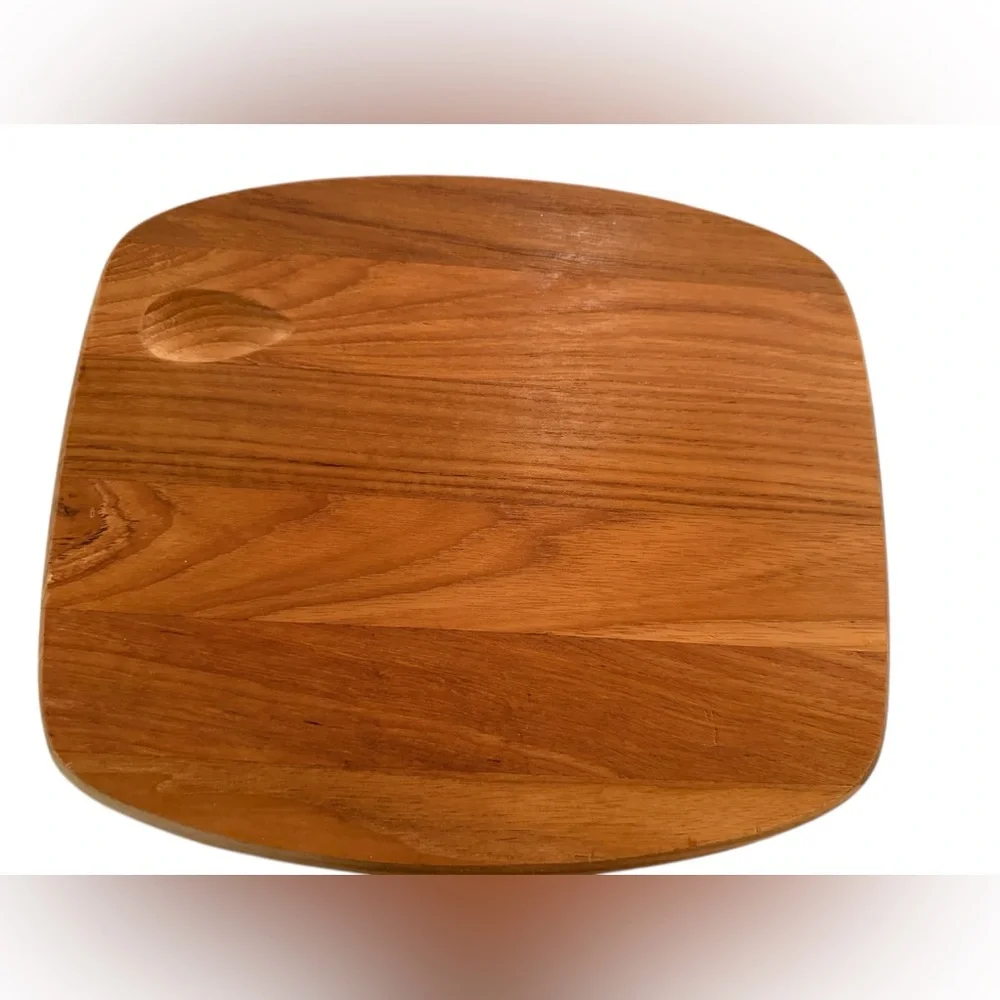 Dansk Teak Wooden Cheese Board and Knife Set